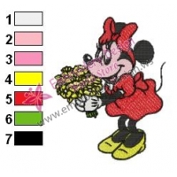 Minnie Mouse Cartoon Embroidery 3